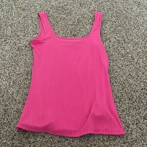 hot pink long tank top